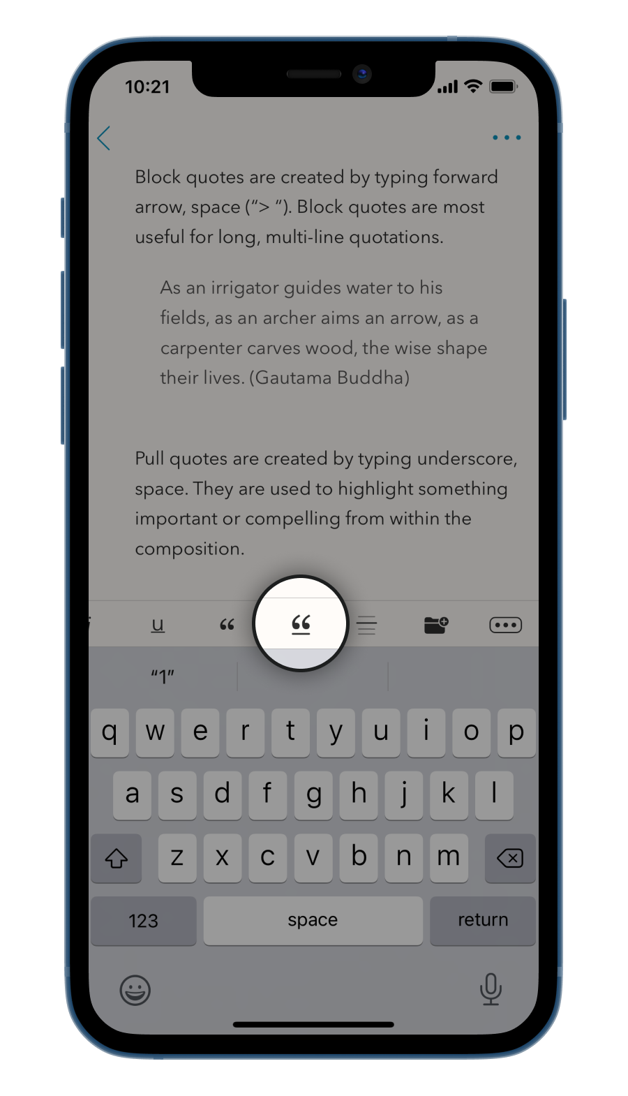 Accent color customization screen in Minimal