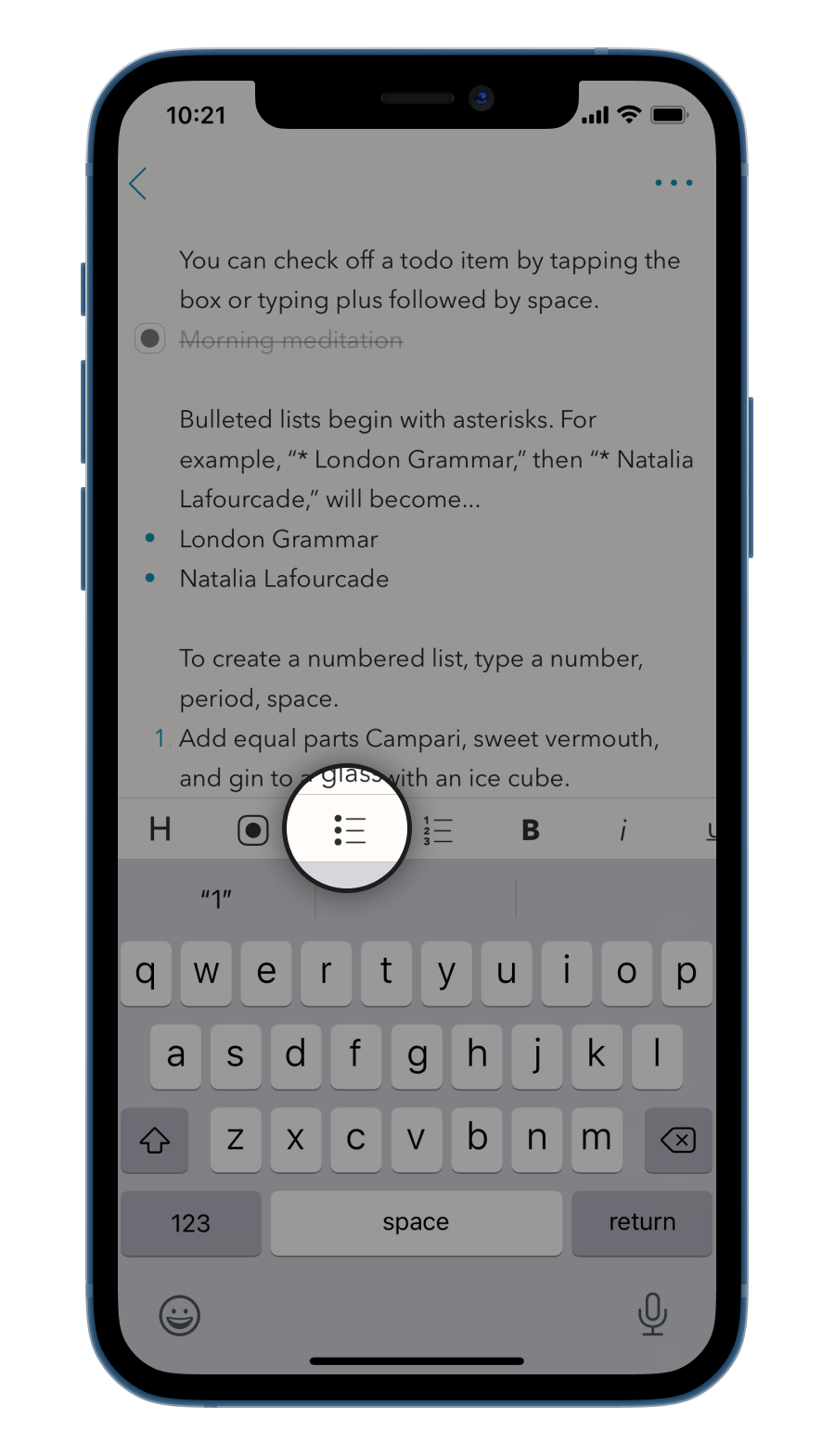 Accent color customization screen in Minimal